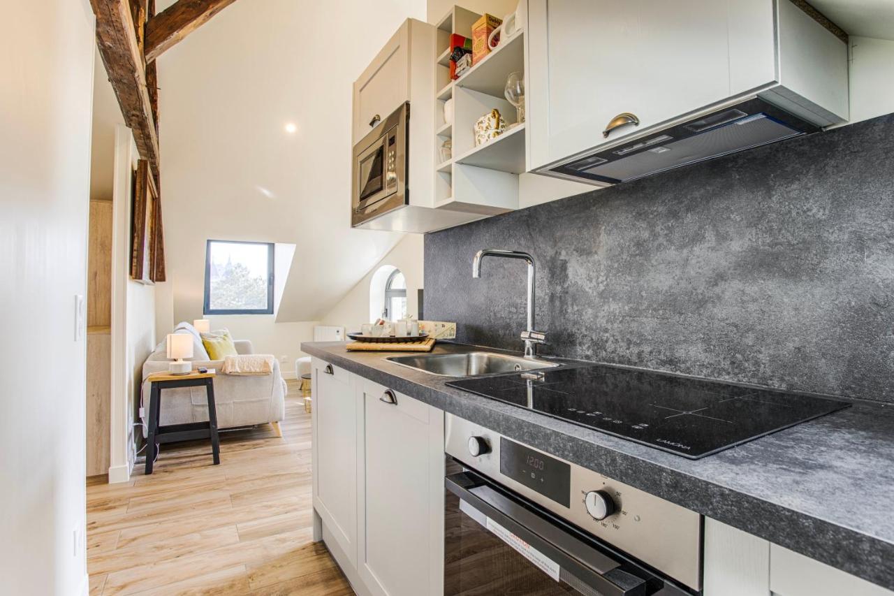 Beau L.O.F.T. Sous Les Toits - Vue Sur Mer 2 A 4 Personnes - Residence La Vague Houlgate Luaran gambar